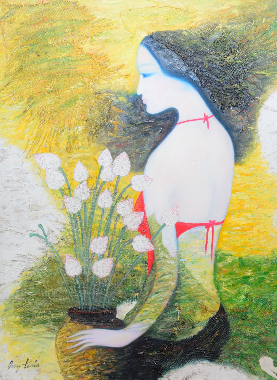 Tranh Sơn Dầu Thiếu Nữ